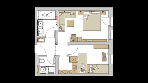 Grundriss Family-Suite "Schreinerhof Top" im Familienhotel Schreinerhof