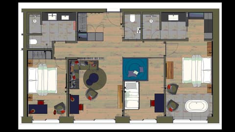 Grundriss Luxus Suite im Familienhotel Schreinerhof